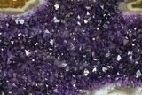 Amethyst Geode Section With Metal Stand - Uruguay #152194-3